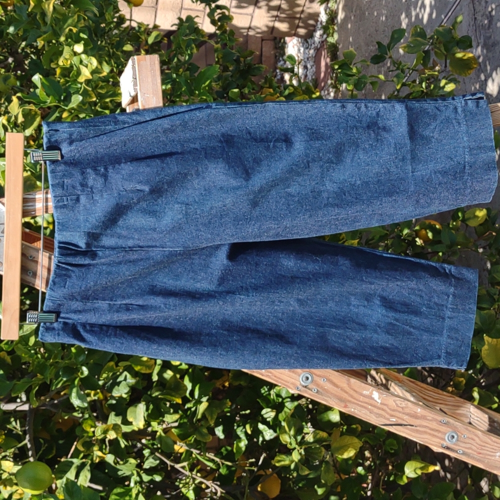 Briggs Stretch Capri High Waist Elastic Waist Jeans Side Zipper 12